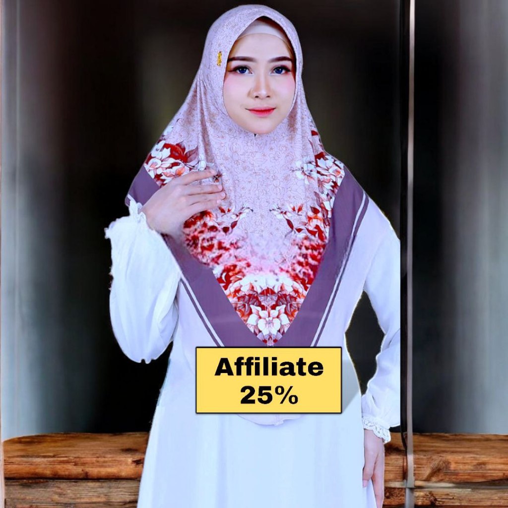 BERGO MOTIF Jilbab Kerudung Instan Bergo Pet MOTIF PRINTING FLOW JERSEY PREMIUM