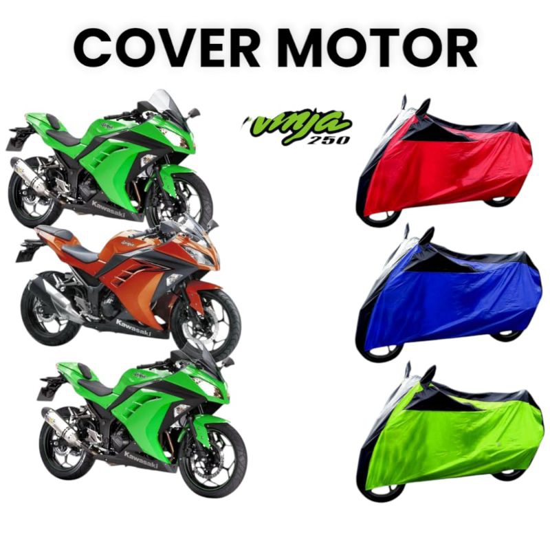 cover motor ninja 250/sarung motor ninja 250/pelindung motor ninja 250