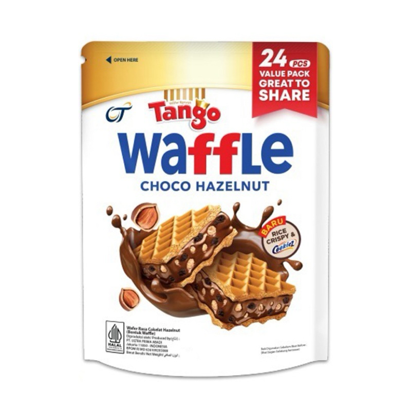 

Tango Waffle wafer coklat hazelnut isi 24 x 10 gr