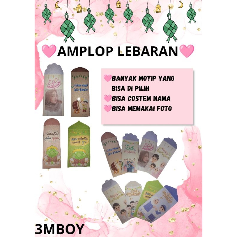 

Amplop Lebaran dengan banyak motif berisi 10 pcs