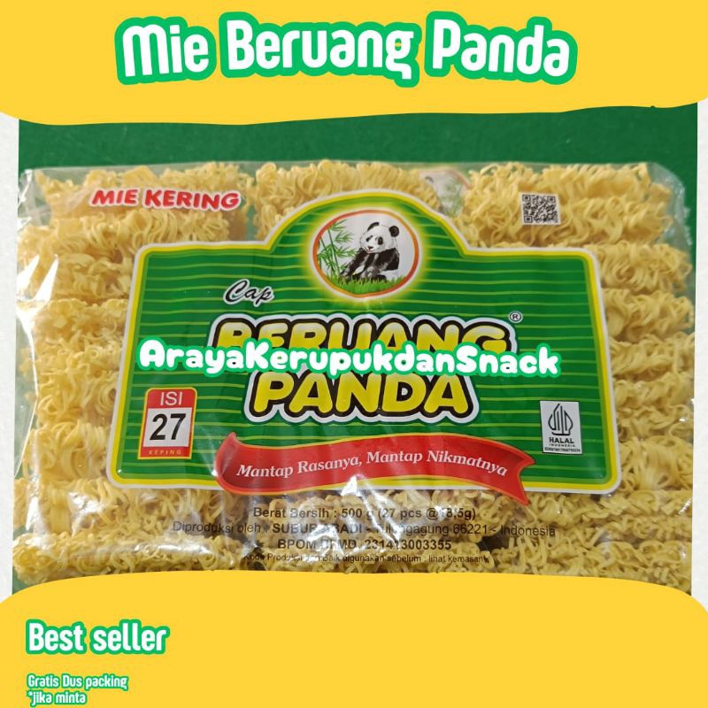 

[ Isi 27 pcs ] Mie Beruang Panda - Mie Seblak - Mie Toping Seblak - Mie Kering Seblak - Bahan Seblak