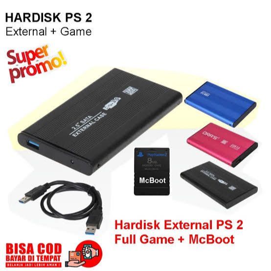 Hardisk Eksternal PS2 40 GB / 60 GB / 80 GB / 120 GB / 160 GB / 250 GB FULL GAME RANDOM TERBARU