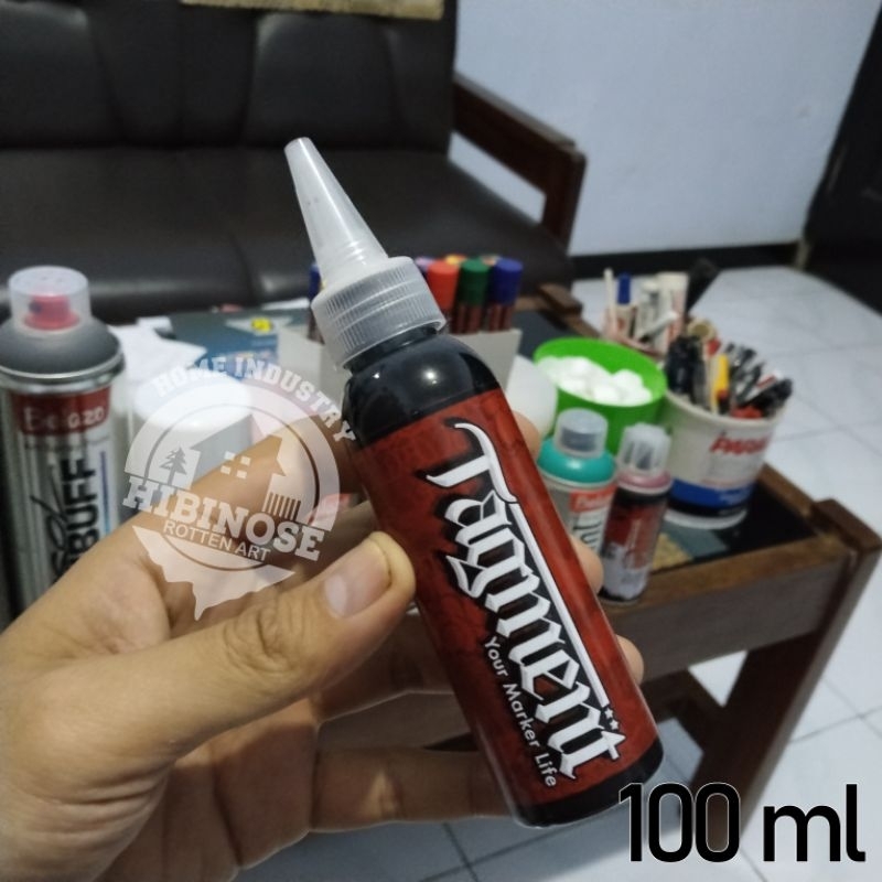 

TAGMENT REFILL Mob marker black 100 ml permanent / Tinta permanent khusus tagging graffiti