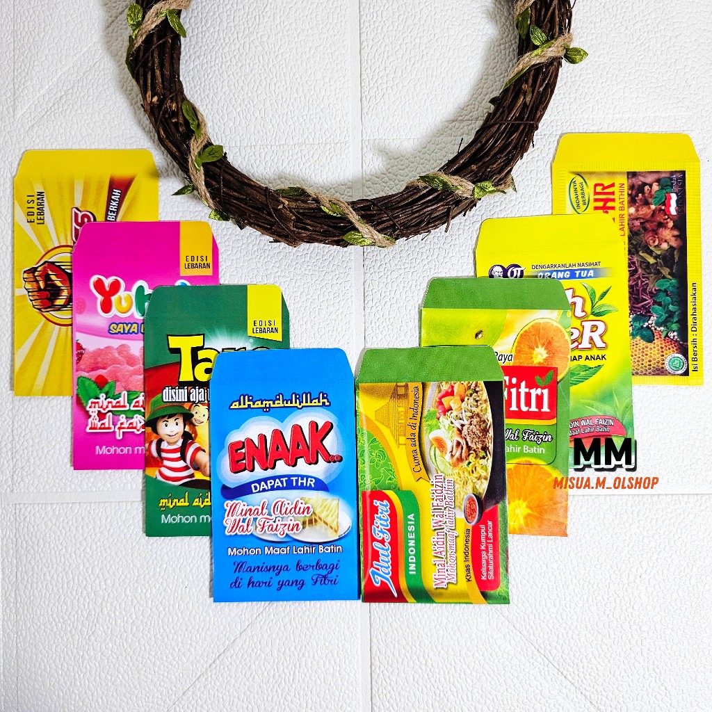 

100PCS AMPLOP / ANGPAU LEBARAN GAMBAR SNACK SERI A UKURAN MEDIUM /AMPLOP LEBARAN IDULFITRI MURAH UNIK