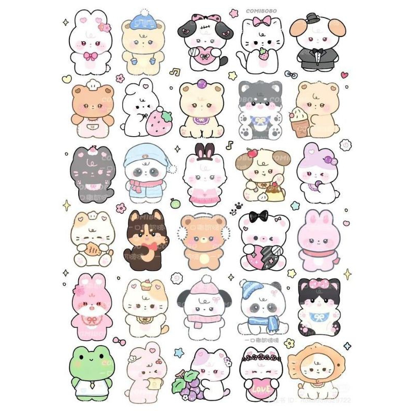 

(50pcs) Stiker Mainan lucu Karakter