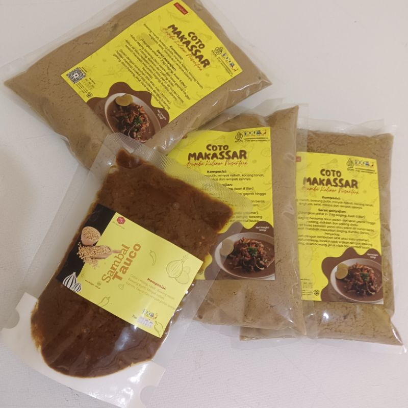 

[PROMO] Bumbu Coto Makassar Asli Homemade Kemasan Stengah Kg (500 gr) Gratis Sambal Tauco