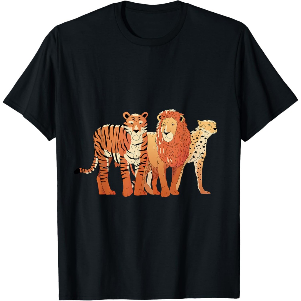 Kaos Harimau Macan Tutul Hewan Wanita Singa