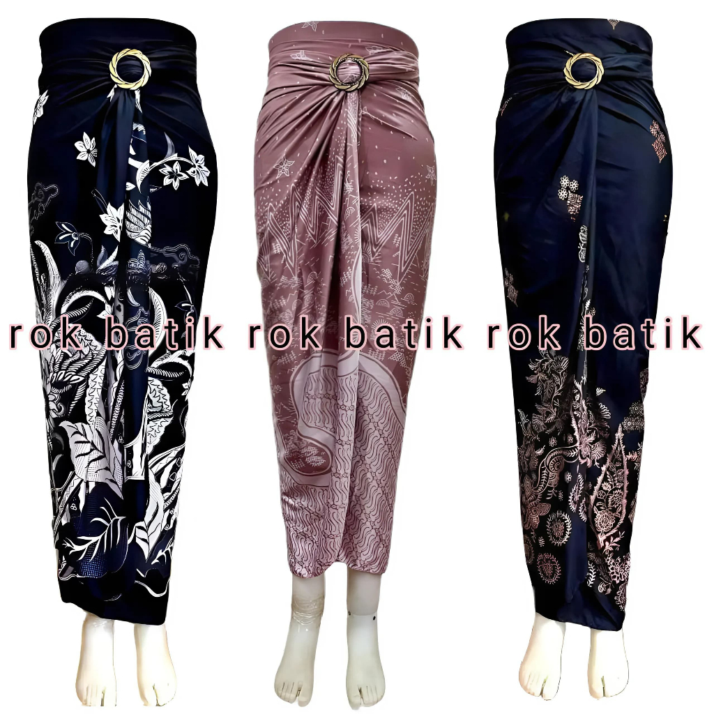 NEW (50 Motif) Rok lilit batik modern motif terbaru/ rok serut batik / Rok Batik Bawahan Kebaya Wisu