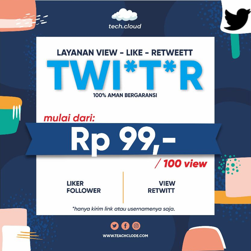LAYANAN VIEW LIKE KOMEN TWEET X TWITTER INDONESIA | Aman Bergaransi