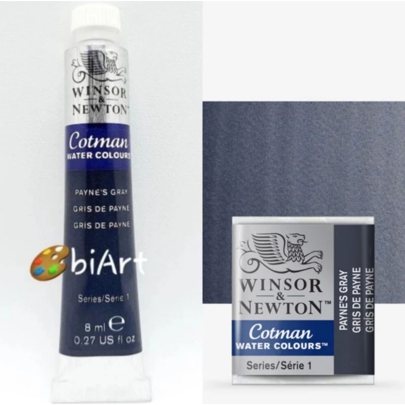 

Cat Air Cotman Water Colour Tube 8ml / Half Pan Payne's Gray Winsor & Newton