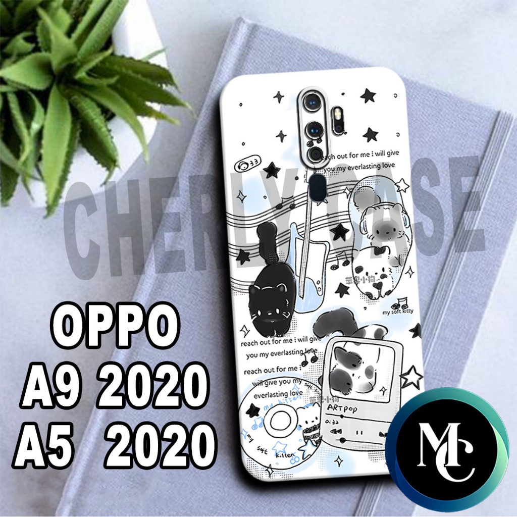 CC22/ Softcase karet lentur untuk OPPO A9 (2020) DAN A5 (2020)/Motif KUCING/case OPPO A9 (2020)/kesi