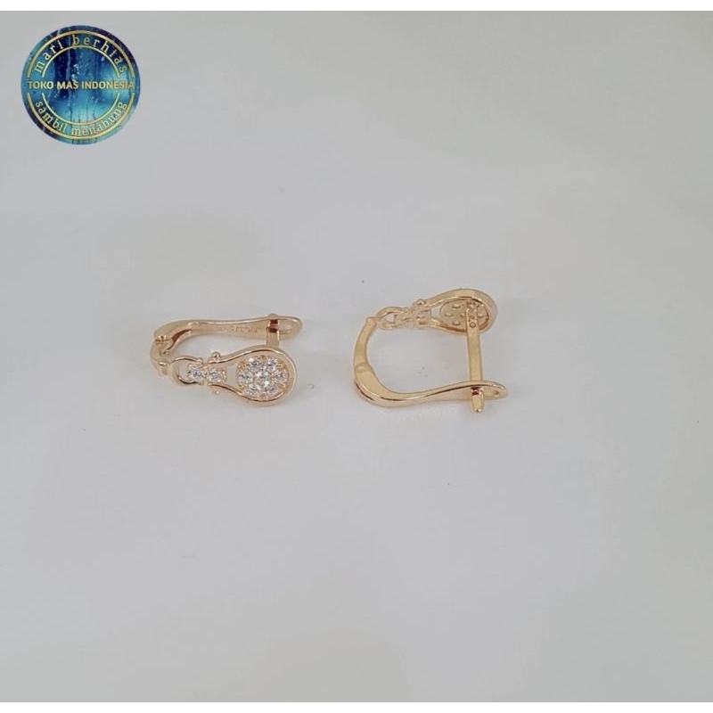 Anting Jepit Emas Asli Kadar 375