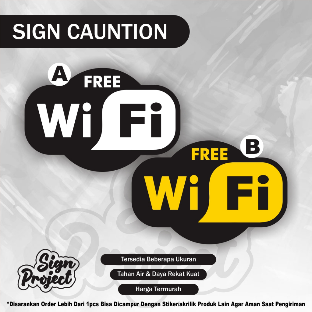 

STIKER FREE WIFI | STIKER PETUNJUK FREE WIFI | STIKER VINYL TAHAN AIR STIKER VINYL FREE WIFI HITAM PUTIH CUTTING KISS
