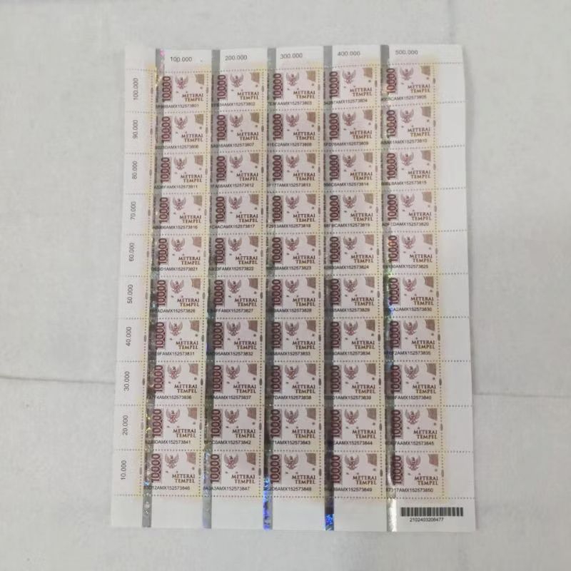 

Materai / Meterai 10000 Asli 100% Materai Pos