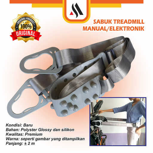 Tali Sabuk Pijat Getar Tretmil Treatmill Alat Fitnes Lari Olahraga Treadmill