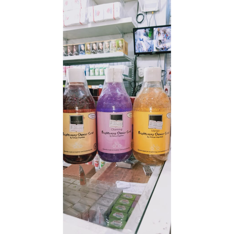 Scarlet Brightening Shower SCRUB SABUN MANDI