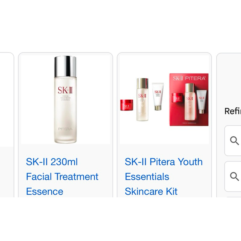 SK-II Pittera Youth Essentials Skincare Kit paket setelan biru putih next
