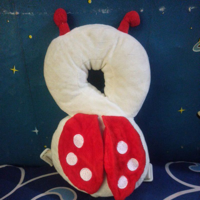 boneka pelindung kepala bayi anak plush kepik