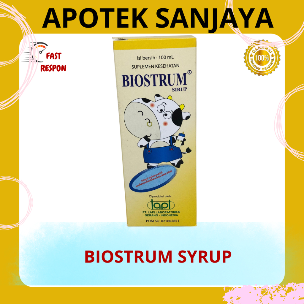 BIOSTRUM SIRUP / BOTOL ISI 100 ML / VITAMIN NAFSU MAKAN / IMUN TUBUH / MINERAL ANAK
