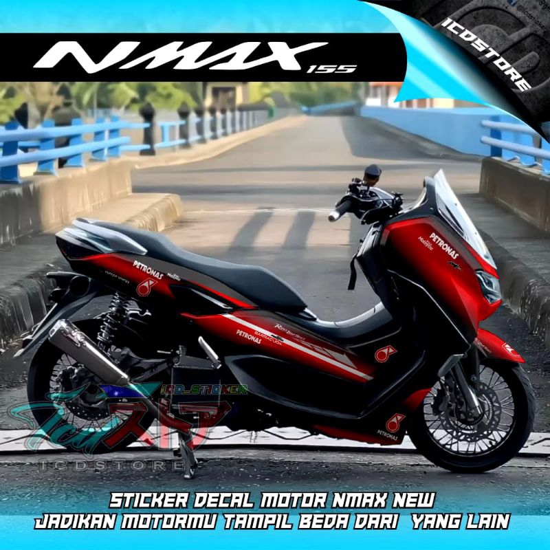 Decal Nmax New 2020 Full Body Motif Petronas - Sticker Nmax New 2020 / Bisa Custom