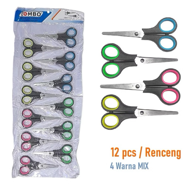 

Gunting Sedang Renteng 5inci Stainless Combo CBG150R-2TPC (isi 12 pcs)