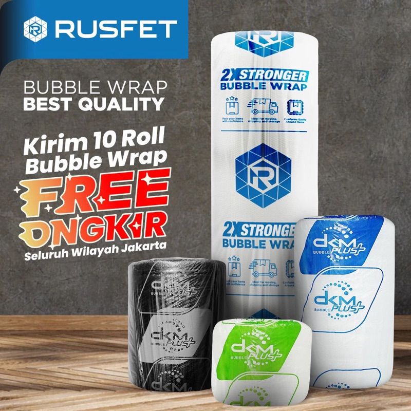 

Bubble Wrap Plastik Packing 3 Kg Premium MTAP 1 roll ball 125 Cm Hitam Putih Bening 50 meter 125cm 50m