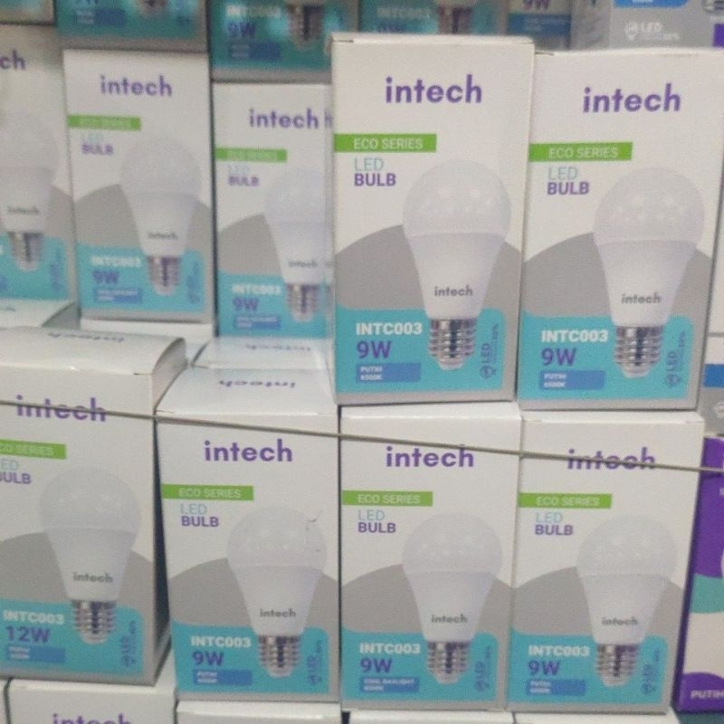 intech lampu LED 9 watt