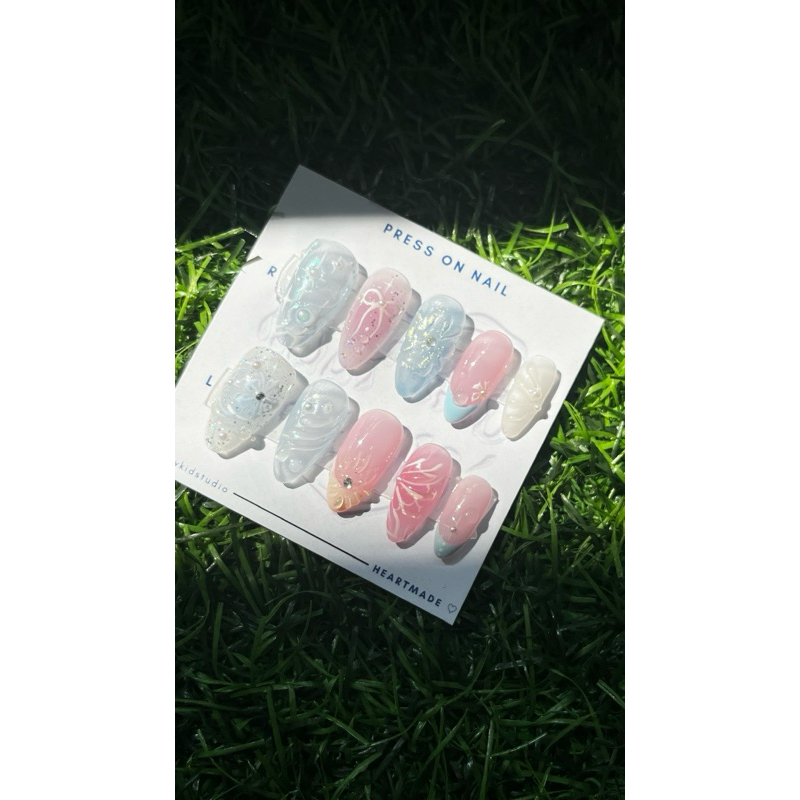 fairy pastell press on nail