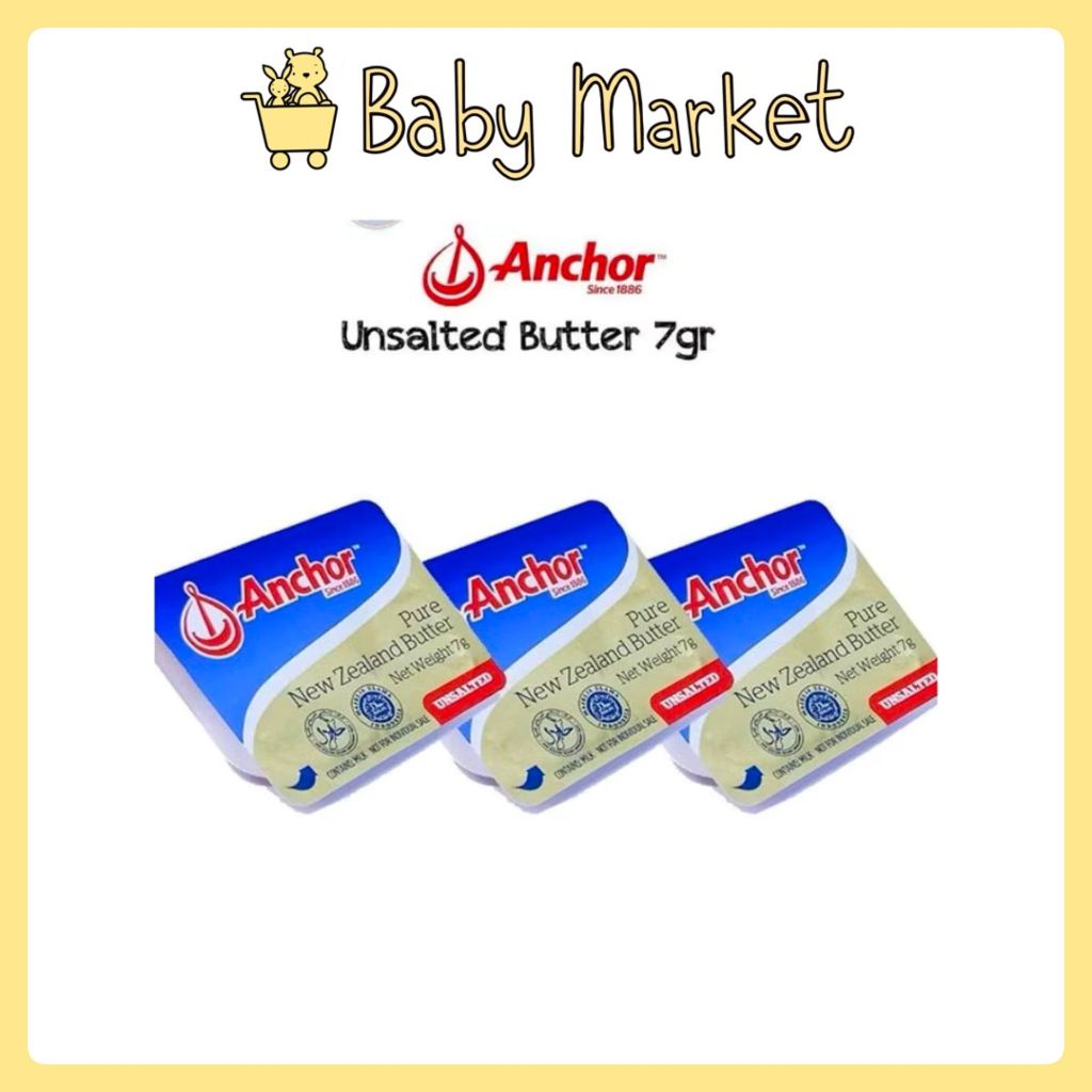 

Anchor Unsalted Butter 7g Lemak Tambahan MPASI