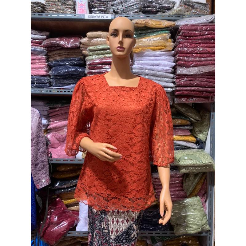 Atasan Brokat Blouse Maira Payet Baju Natal Baju Pesta Baju Atasan Wanita