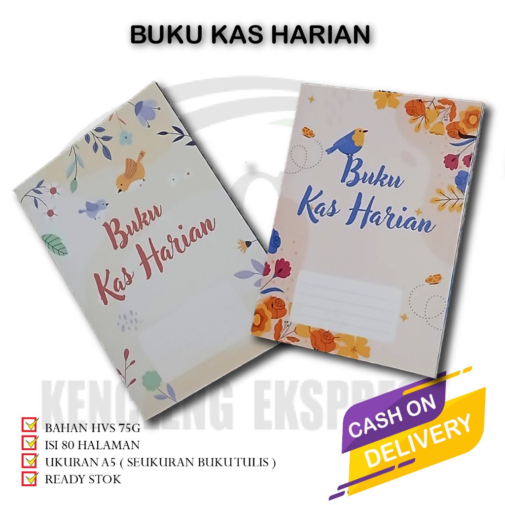 

BUKU KAS HARIAN UKURAN A5 MURAH READY STOK