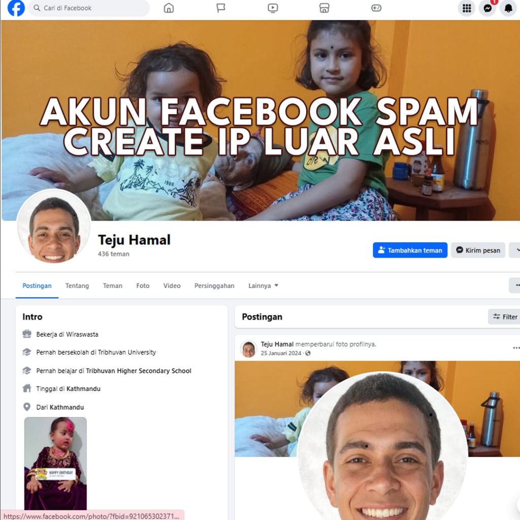 Akun Facebook Spam Luar Negeri Halaman Ads Spam