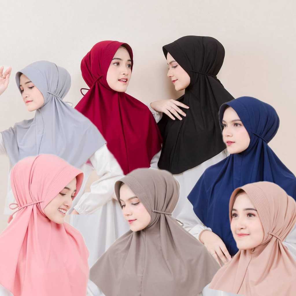 Talitha Bergo tali kepang / Hijab Bergo pet / bergo tali / Hijab Bergo simple / hijab instant