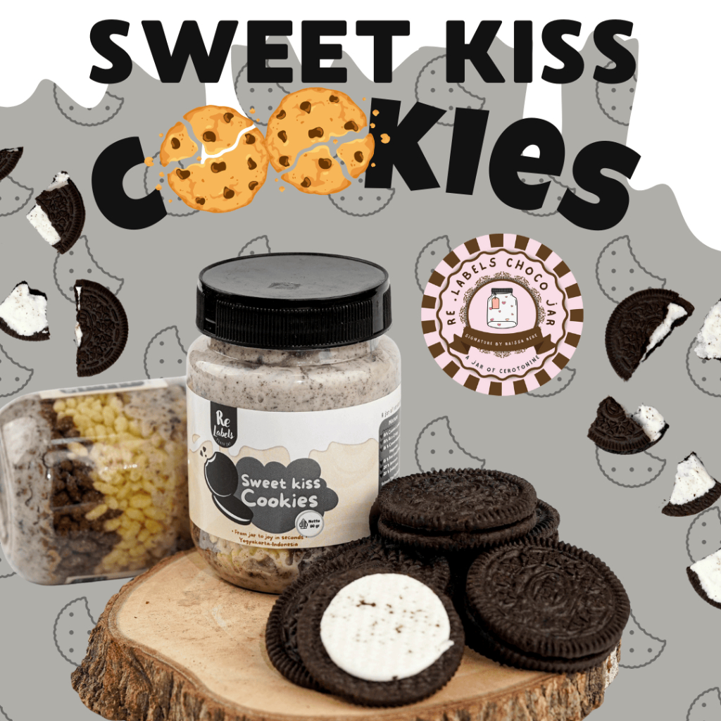 

Chocojar Sweet Kiss Cookies - Re.labels Coklat Lumer Crunchy Varian Cookies / Oreo