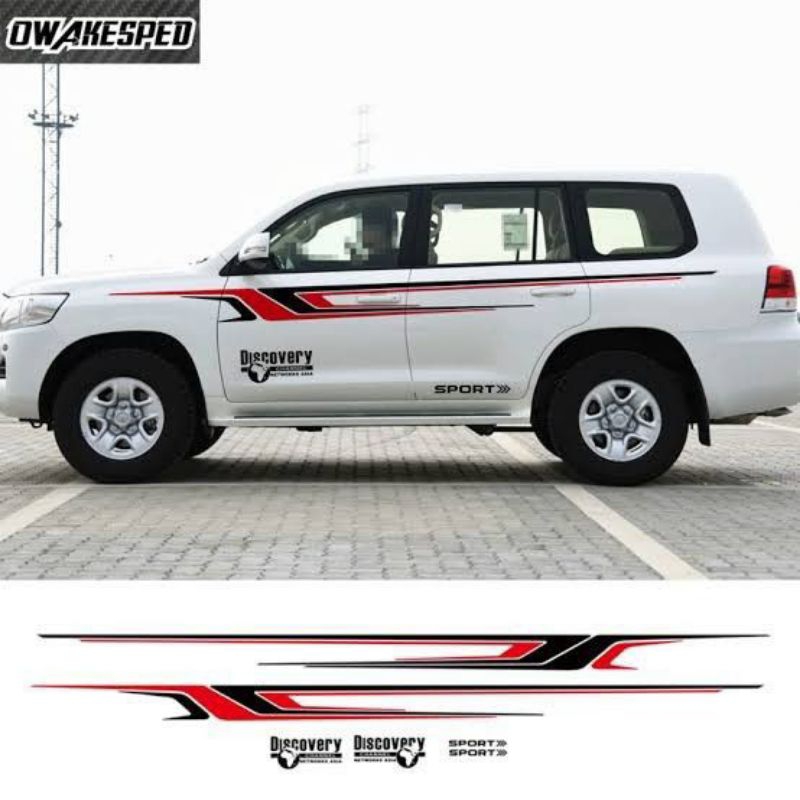 Sticker mobil Toyota land Cruiser sticker list terlaris mobil land Cruiser stiker mobil Toyota land 