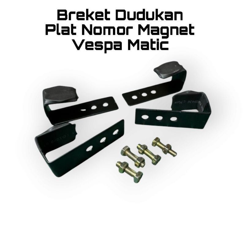Breket Bracket Plat Nomor Magnet Vespa Matic Matik Dudukan Plat Nomor Magnet Vespa Matic Sprint Prim
