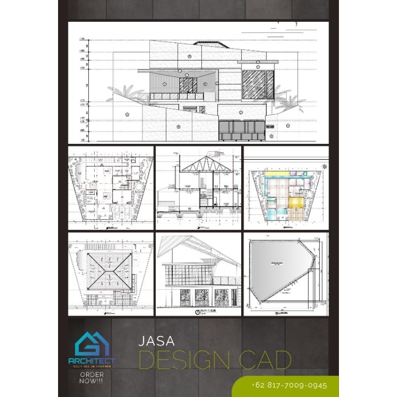 JASA DESAIN RUMAH TINGGAL, KOLAM RENANG, GUDANG, RUKO, KOS, IMB/PBG (AUTOCAD)