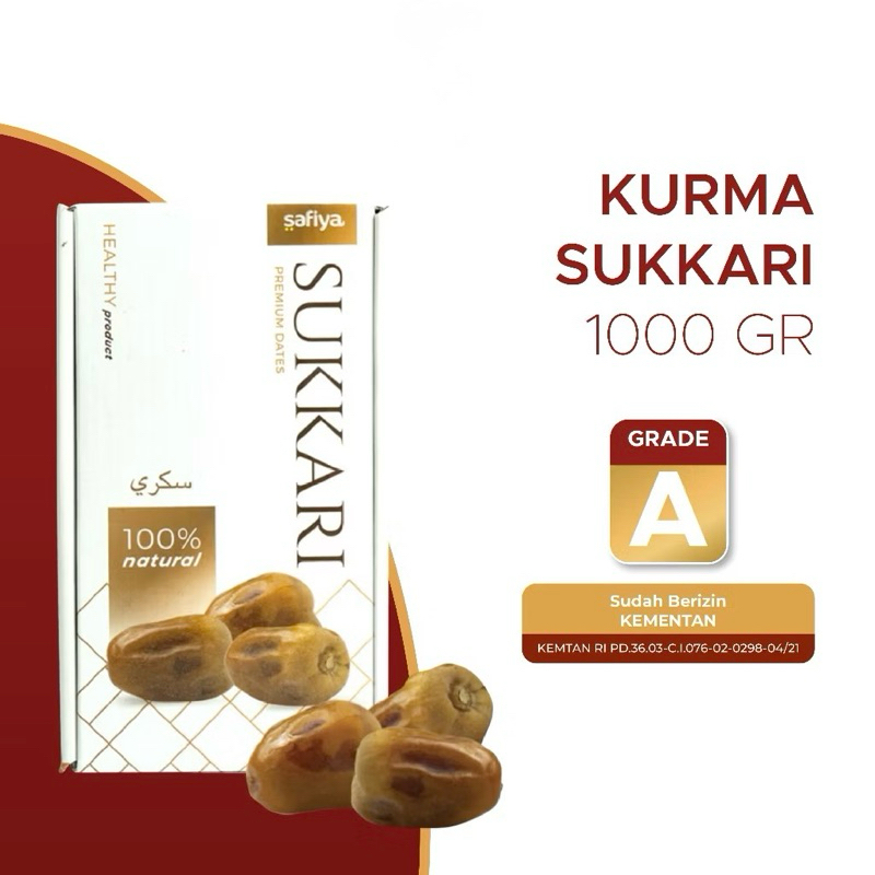 

Safiya Kurma Sukari 1 Kg Sukkari King Dates Original