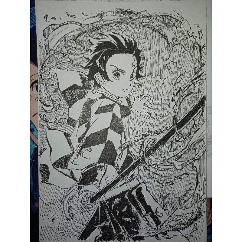 

Sketsa Kamado Tanjiro A5