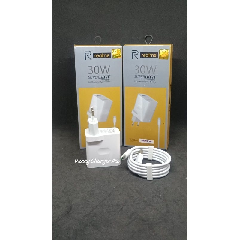 CHARGER REALM MICRO USB 30W FAST CHARGING CHARGER Realme TYPE C X23578 C1 C2 6S 6 PRO C3 5 51 71 C11