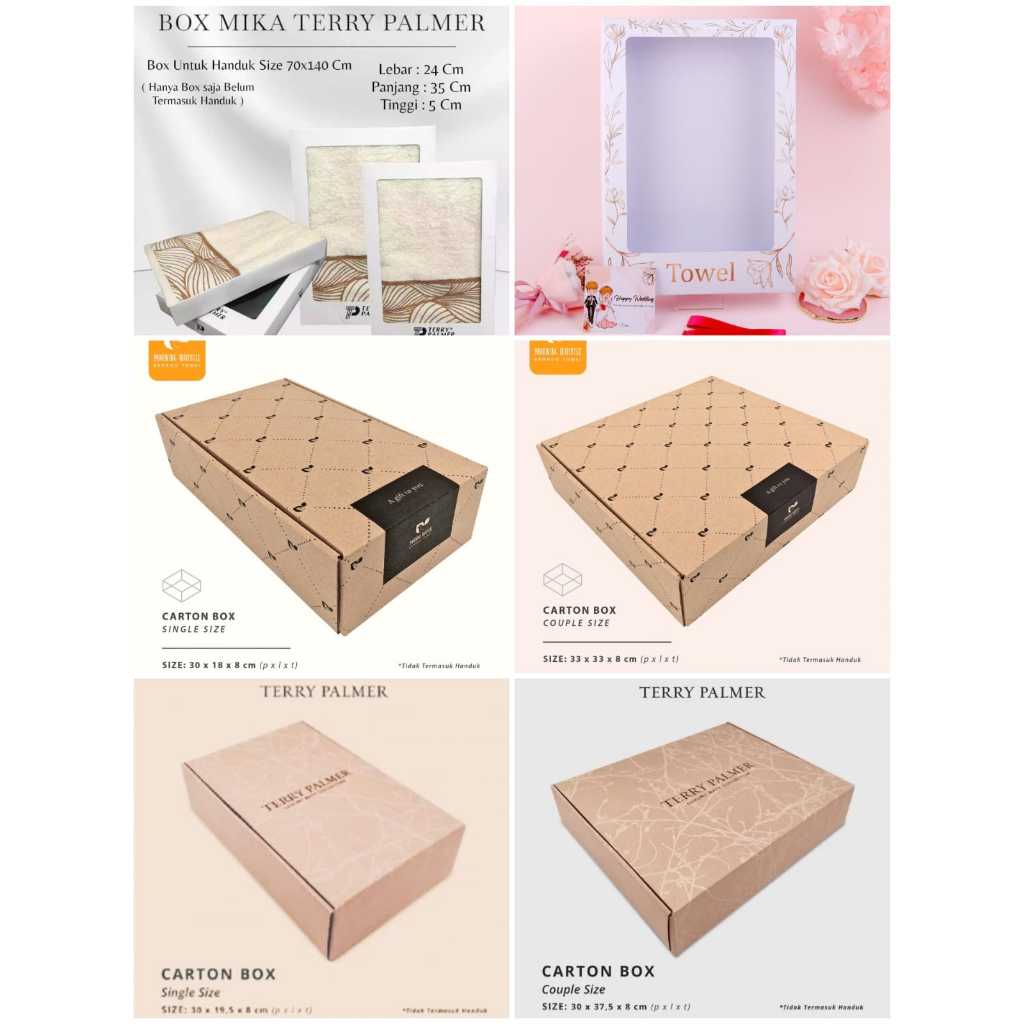 

BOX HANDUK TERRY PALMER/BOX SESERAHAN/BOX COUPLE