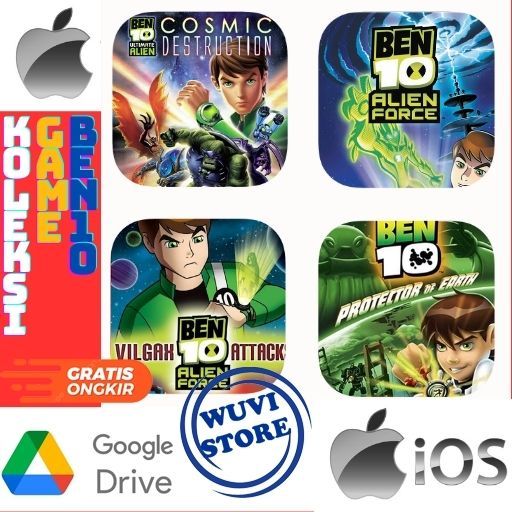 IOS Ben 10 PPSSPP Koleksi Game | Bisa di PC / Android / IOS Plus Emulator | Beli 3 Gratis 1