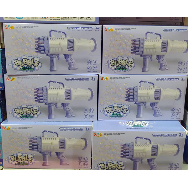 Mainan Anak Bubble Rocket Launcher Gelembung