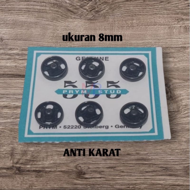 Kancing Jepret Anti Karat HITAM / kancing cetet / snap jepret / snap button