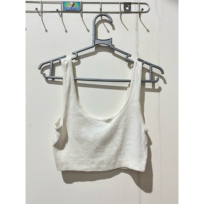 HnM Tanktop Crop White ORIGINAL 100%
