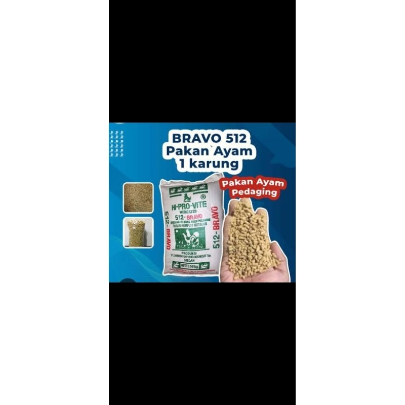 512 bravo  Pur ayam pedaging dewasa 1kg