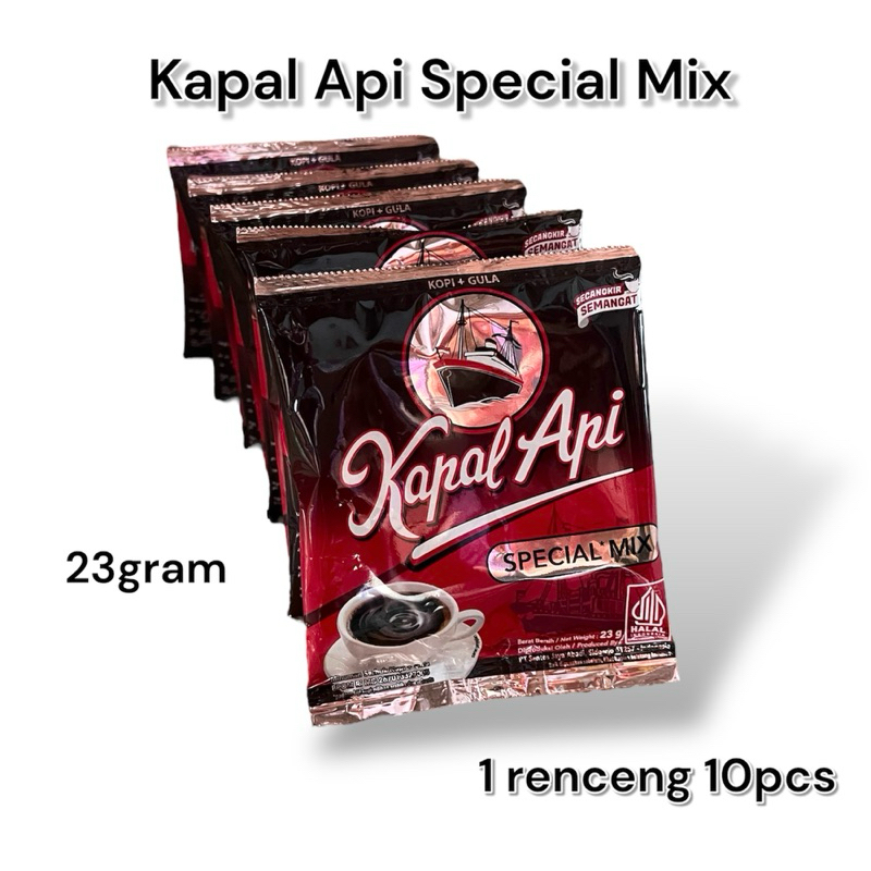 

Kopi Kapal Api Special Mix isi 10pcs 1 Renceng 23g