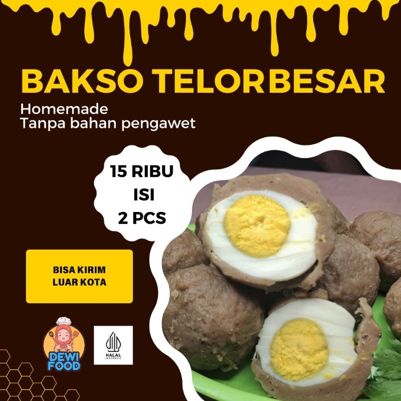

BAKSO TELOR UKURAN BESAR ISI 2 PCS (GRATIS SAMBAL)