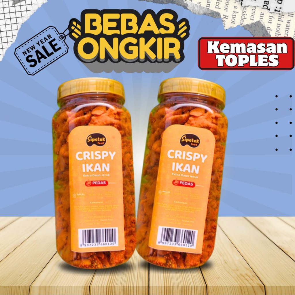 

Ikan Wader Pepetek Tepung Goreng Crispy Premium Pedas Original Renyah Rendah Minyak Tanpa Pengawet