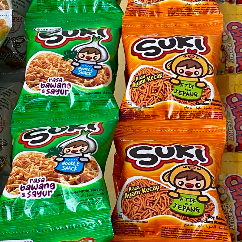 

SUKI NOODLE SNACK JAJAN MIE KERING MAKANAN RINGAN KEMASAN RENCENG